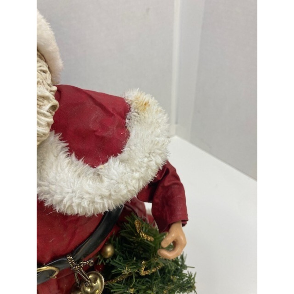 Vintage Fabric Mache Santa Caraouel Horse Gifts Collectible Figure 12 in - Picture 9 of 10